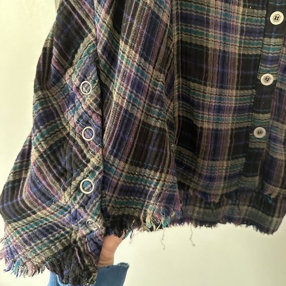 Free People Button Down Flannel - Picture 3 of 3